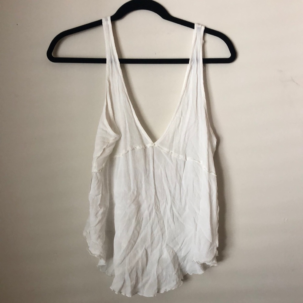 Free People White Tank Top